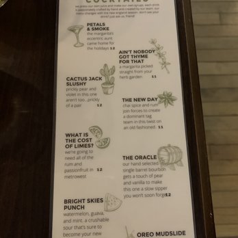 Rail Trail Flatbread - Cocktail Menu 11/2/21 - Bars Near Me - Hudson, Massachusetts