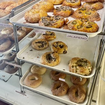 Bagel Rock Coffee - The mushroom jack looks amazing, to the right of it was I believe a mayan chile bagel - Coffee & Tea Near Me - Ventura, California