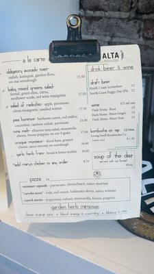 Menu photo 1 ALTA Bakery & Cafe Monterey, CA Menu photo 1 ALTA Bakery & Cafe Monterey, CA
