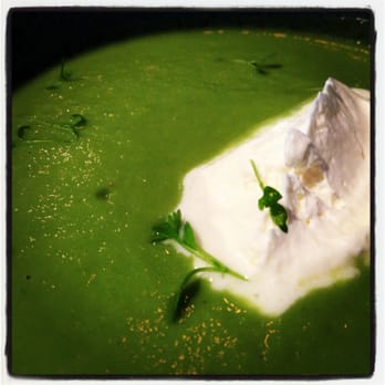 Corbu's Pizza - Warm Asparagus Soup with Creme Fraiche - Pizza Near Me - Atlanta, Georgia Corbu's Pizza - Warm Asparagus Soup with Creme Fraiche - Pizza Near Me - Atlanta, Georgia