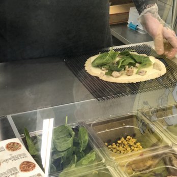 Azzip Pizza - Making hubby's "create your own" pizza - Pizza Near Me - Indianapolis, Indiana