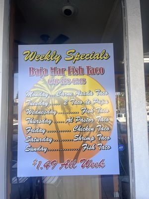 Menu photo 2 Baja Mar Fish Taco Monrovia, CA