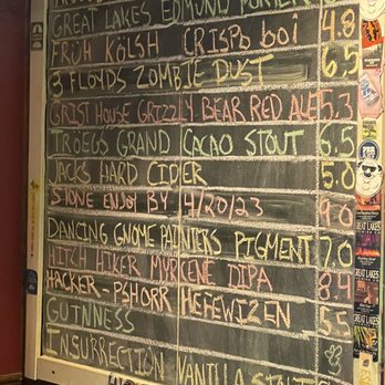 Cole's Pub - a menu on a chalkboard - Bars Near Me - Imperial, Pennsylvania