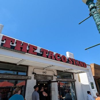 The Taco Stand - Exterior with line out the door - Tacos Near Me - Encinitas, California The Taco Stand - Exterior with line out the door - Tacos Near Me - Encinitas, California