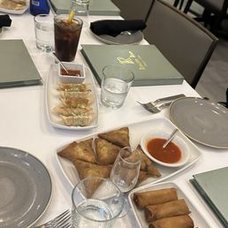 Samosas, Egg Rolls (Vegetarian) Samosas, Egg Rolls (Vegetarian)