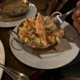 Dinner special, macaroni and cheese with lobster. Absolutely amazing