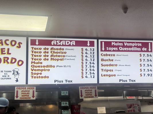 Menu photo 7 Tacos El Gordo Chula Vista, CA Menu photo 7 Tacos El Gordo Chula Vista, CA