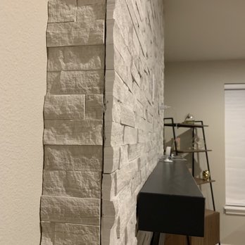 The Flatscreenguru - Uneven surface--stone veneer - Home Theatre Installation Near Me The Flatscreenguru - Uneven surface--stone veneer - Home Theatre Installation Near Me