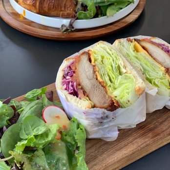 Light Cafe - Garlic Dill Karaage Sandwich ($13.99) - Cafes Near Me - Toronto, Ontario
