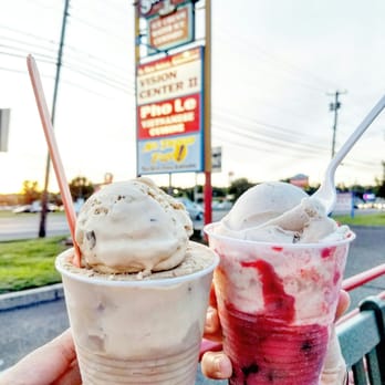 Sundaes - Radioball and banana water ice on top of bing cherry water ice. Photocredit Instagram @eat_live_nguyen - Ice Cream & Frozen Yogurt Near Me - Berlin, New Jersey Sundaes - Radioball and banana water ice on top of bing cherry water ice. Photocredit Instagram @eat_live_nguyen - Ice Cream & Frozen Yogurt Near Me - Berlin, New Jersey