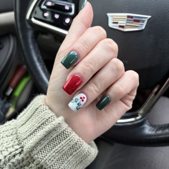 Melissa Nails Spa - my Christmas nails!! - Nail Salons Near Me - Melissa, Texas