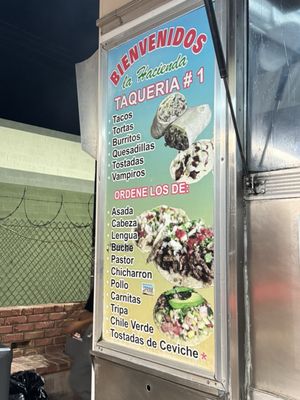 Menu photo 1 Taqueria La Hacienda Phoenix, AZ