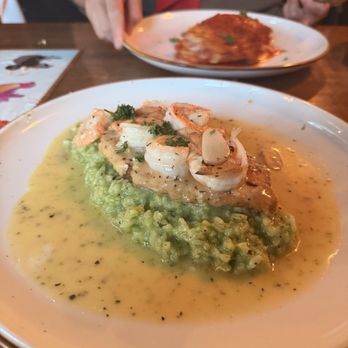IL Tavolo di’ Palmisano - Chicken & Shrimp Scampi with pesto risotto - Italian Near Me - Hoboken, New Jersey