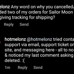 No response and purposefully ignored. No response and purposefully ignored.