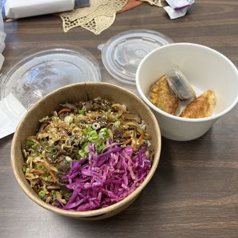 BBQ+RICE - Eaho - Bulgogi bowl and chicken gyoza - Korean Near Me - Los Angeles, California