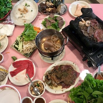 Saigon Pagolac - The spread! (bo 7 mon & tom bo nuong vi) noms! - Vietnamese Near Me - Houston, Texas Saigon Pagolac - The spread! (bo 7 mon & tom bo nuong vi) noms! - Vietnamese Near Me - Houston, Texas