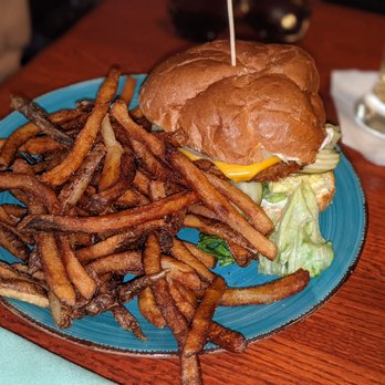 Cascadia Grill - Gardenburger w/ fries - Steakhouses Near Me - Olympia, Washington