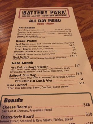 Menu photo 4 Battery Park Beer Bar & Eatery Dartmouth, NS Menu photo 4 Battery Park Beer Bar & Eatery Dartmouth, NS