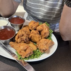 The Shed Tap N Grill - Wings we asked for sauce on the side