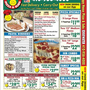 Happy House Pizza & Subs - Menu 1 - Pizza Near Me - Edgewater, Maryland Happy House Pizza & Subs - Menu 1 - Pizza Near Me - Edgewater, Maryland