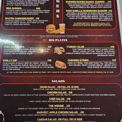 Savage Moose Sports Pub - Menu