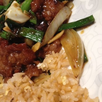 China Cottage - Mongolian Beef with fried rice - Chinese Near Me - Katy, Texas