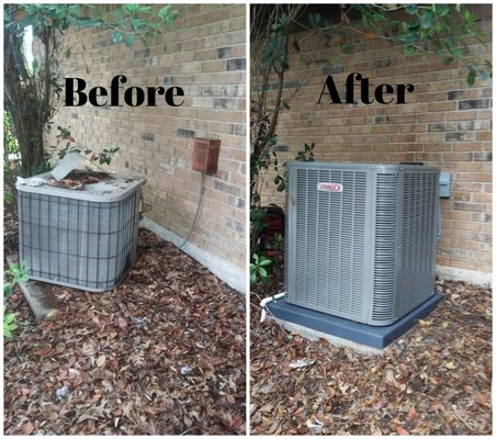 Unit Replacements - Are you using an AC unit that’s over 15 years old? Not only is it failing to cool your home, but it’s likely wasting a lot of energy trying to do it. And you’re paying for it every month!
Be more budget conscious and call Express Air Cooling and Heating to get a new, energy efficient unit for your home. Unit Replacements - Are you using an AC unit that’s over 15 years old? Not only is it failing to cool your home, but it’s likely wasting a lot of energy trying to do it. And you’re paying for it every month!
Be more budget conscious and call Express Air Cooling and Heating to get a new, energy efficient unit for your home.