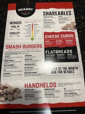 Menu photo 1 The Quarry Taphouse Hastings, MN