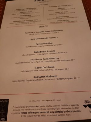 Menu photo 1 Junction Essex Junction, VT