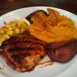 Bahama Breeze - Salmon and cinnamon mash potatoes