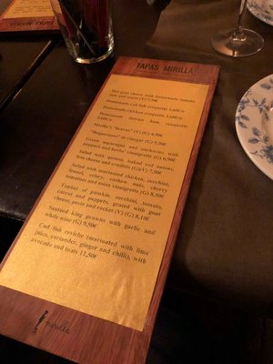Menu photo 2 Mirilla Barcelona, B