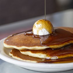 The Original Pancake House - Fort Union - Buttermilk pancakes with real butter and homemade maple syrup!