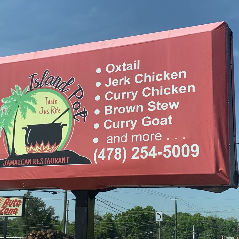 Island Pot JA - Sign - Caribbean Near Me - Macon, Georgia