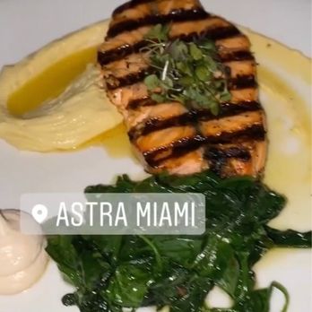 Astra - Grilled Salmon fillet - Mediterranean Near Me - Miami, Florida