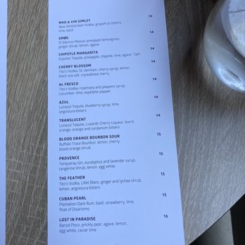 Mad & Vin - Bar menu - New American Near Me - Solvang, California