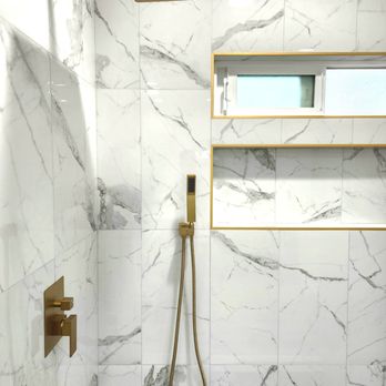 Coastal Vista Remodeling - Master Shower Remodel with satin brass finish - General Contractors Near Me Coastal Vista Remodeling - Master Shower Remodel with satin brass finish - General Contractors Near Me