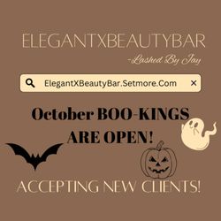 Elegant X Beauty Bar - Spooky Season is approaching!ElegantXBeautyBar is accepting new clients! October books are opening! Book your next appointment with me