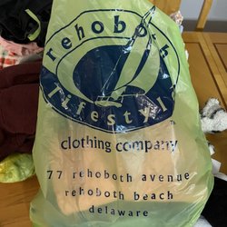 Rehoboth Lifestyle - Bag of her goods when we got back to our condo.