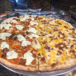 The Valley Pizza Restaurant - Gourmet Buffalo Chicken, Mega fries Pizza