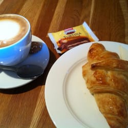 Balula's Delicatessen - Flat white, croissant and Tortina. Lovely.