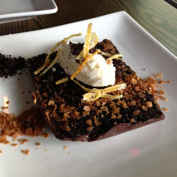 BoccaLupo - Upside down chocolate tart (with squid ink crumbs!!) - Italian Near Me - Atlanta, Georgia