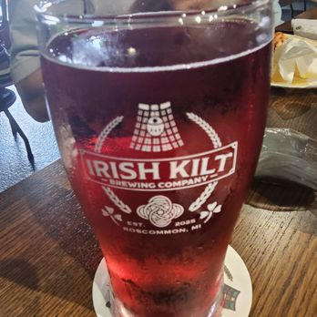 Irish Kilt Brewing Company - Blackberry/Blueberry Hard Cider - Delicious!! - Breweries Near Me - Roscommon, Michigan