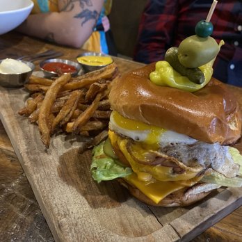 Seventy Six - Double Cheeseburger and Fries - New American Near Me - Holland, Michigan