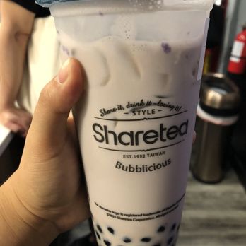 Sharetea - Taro milk tea with boba - Bubble Tea Near Me - Washington, DC, District of Columbia