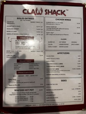 Menu photo 2 Claw Shack San Jose, CA Menu photo 2 Claw Shack San Jose, CA