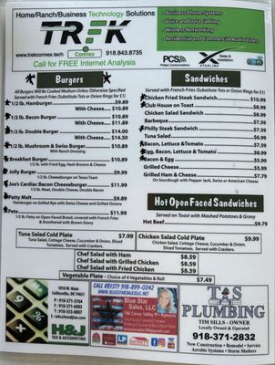 Menu photo 2 Jo Jo's Collinsville, OK