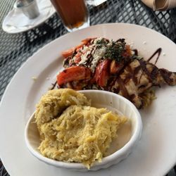 Tuscan chicken with Squash Casserole