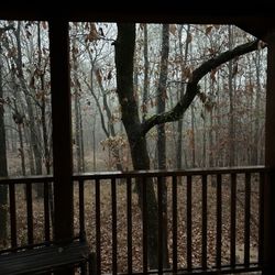 Tiny Town OK - Porch while it rained
