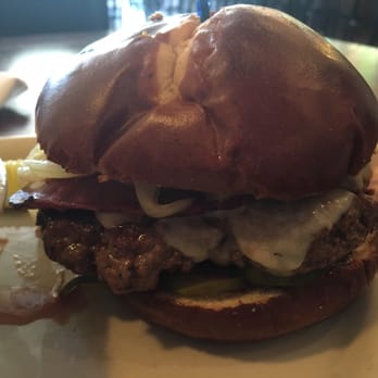 P J Marley's - Sicilian Burger with pretzel bread - New American Near Me - Medina, Ohio
