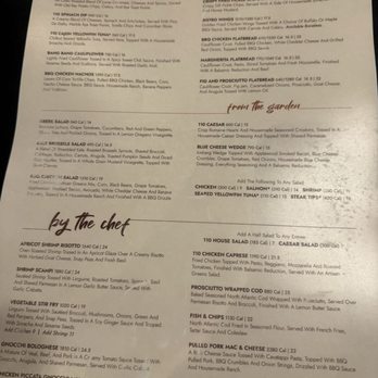 110 Grill - Menu - New American Near Me - Manchester, New Hampshire
